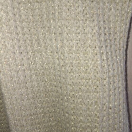 Mat Fashion beige women's cardigan with golden weave new