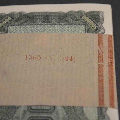 Bundle of 46 Occupation 500,000 Drachma Banknotes 1944 like new