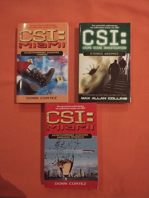 CSI book set like new, 3 mystery and crime stories