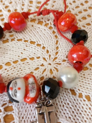 Handmade bracelet new with glass elements