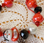 Handmade bracelet new with glass elements