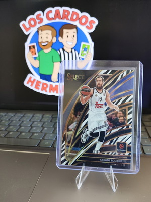 2025-26 Select Euroleague Sergio Rodriguez Courtside Zebra card new