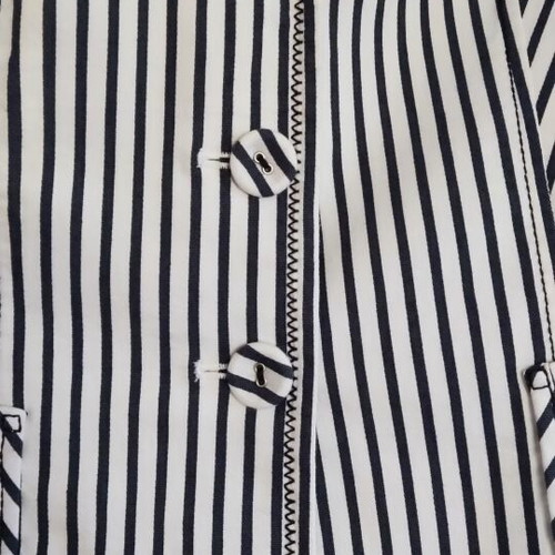 Italian summer jacket like new, size L, white and blue