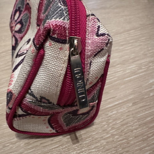 Clinique toiletry bag new, multicolor with zipper