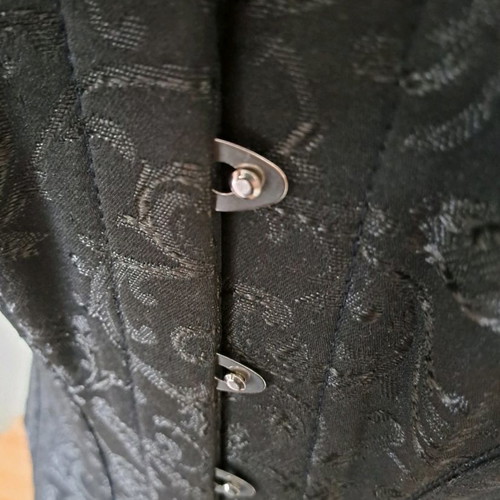 Punkrave corset size 28 new, black goth overbust