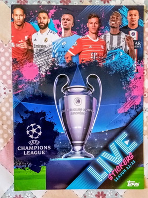 Μίνι άλμπουμ Topps Champions League live stickers 22/23