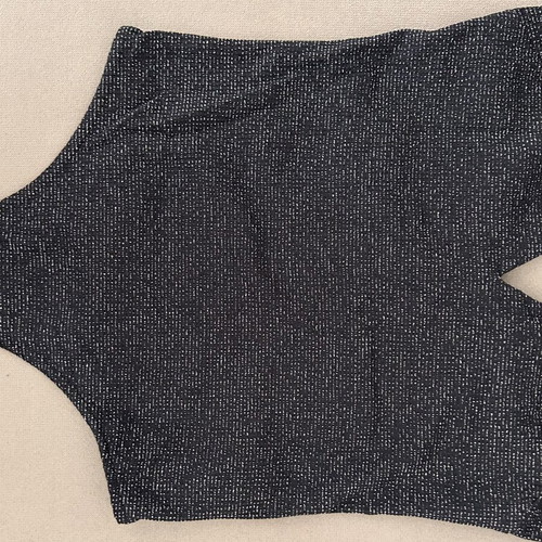 Bershka glitter black bodysuit size M new with open back and laces