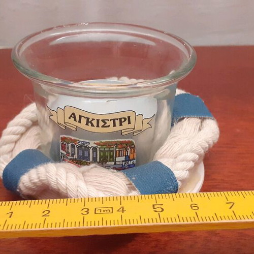 Nautical Lifebuoy Candle Agkistri like new