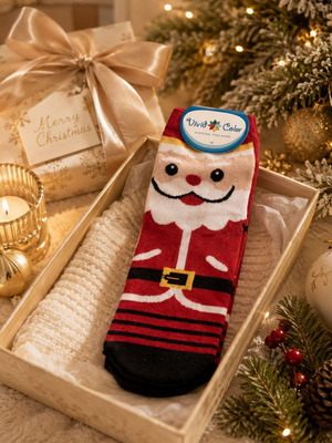 Christmas Socks Santa Claus Vivid Color new