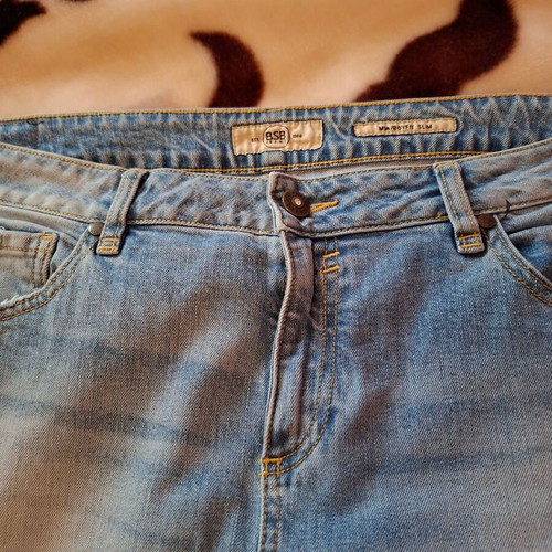 BSB jeans new, elastic slim fit, size 32, blue