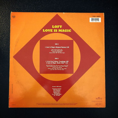 Loft Love Is Magic 12'' Vinyl Maxi Single used, electronic
