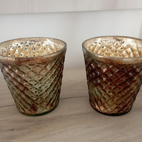Glass candlesticks new
