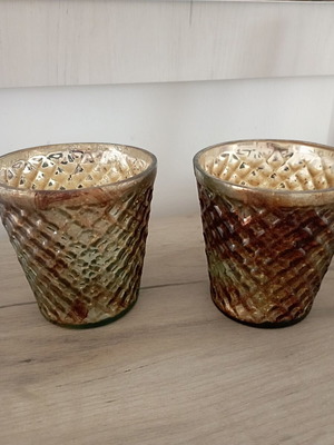 Glass candlesticks new