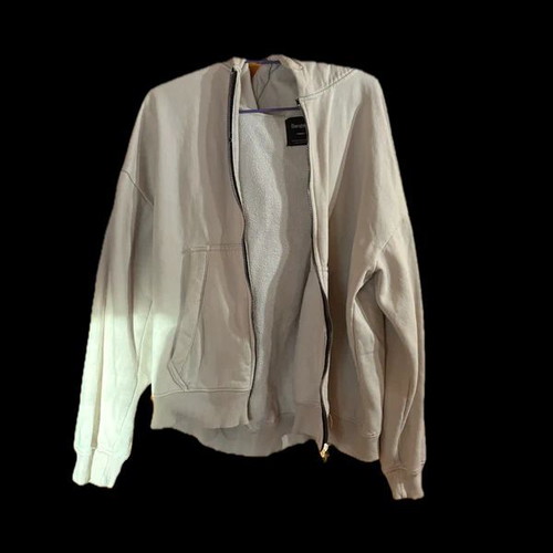 Bershka zip-up sweatshirt beige size M like new