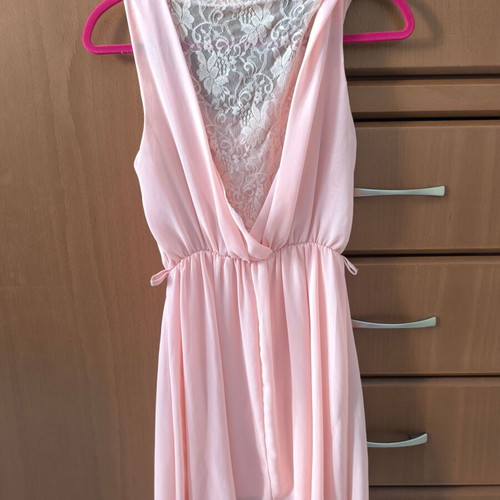 Pink dress airy like new, size S