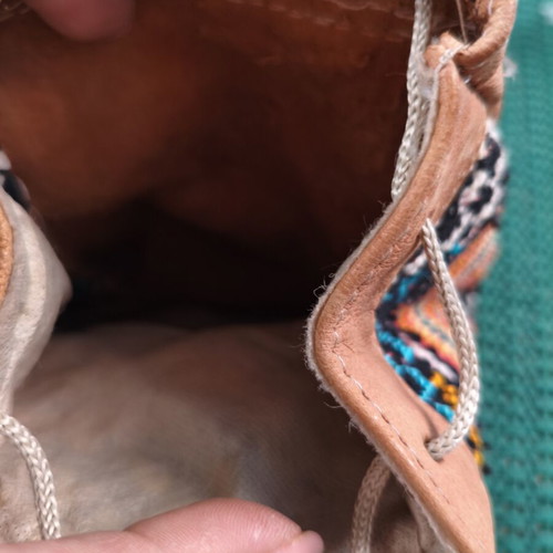 Mini Boho Tribal Leather Backpack