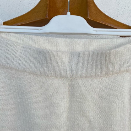Knitted maxi skirt like new, beige, size XS