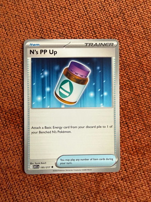 N's PP Up Pokemon card new, Ascended Heroes 195/217