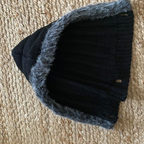 Woolen men's cardigan black used with hood size M