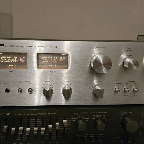 Rotel RA 414 amplifier used, 35 watts rms per channel