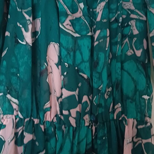 Billy Sabbado maxi dress like new, size M, green and pink