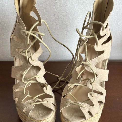 Espadrille platform Migato beige nude like new