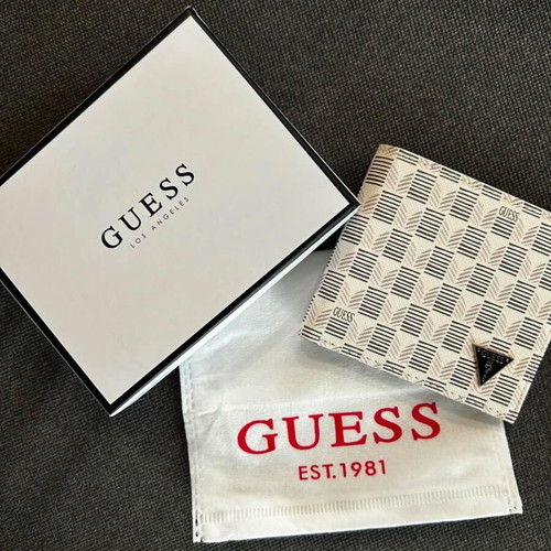 Guess white and beige wallet