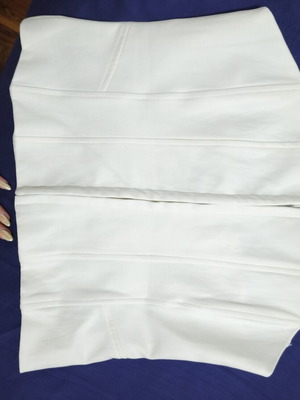 Corset top Zara white beige, new, strapless, size XL