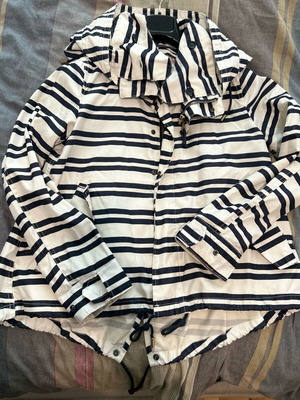 Zara navy blue marinière jacket, medium size