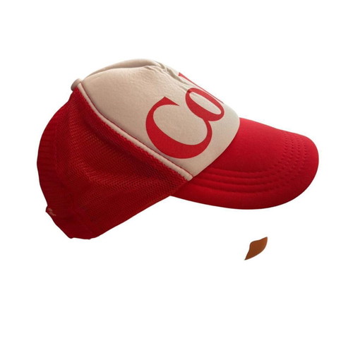 Vintage Coca-Cola Trucker Cap big logo 90s red white USA style like new