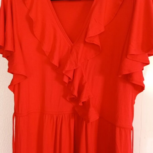 Dress cotton extra large size red like new