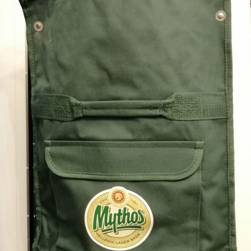 Shopping trolley bag like new, green with Mythos logo