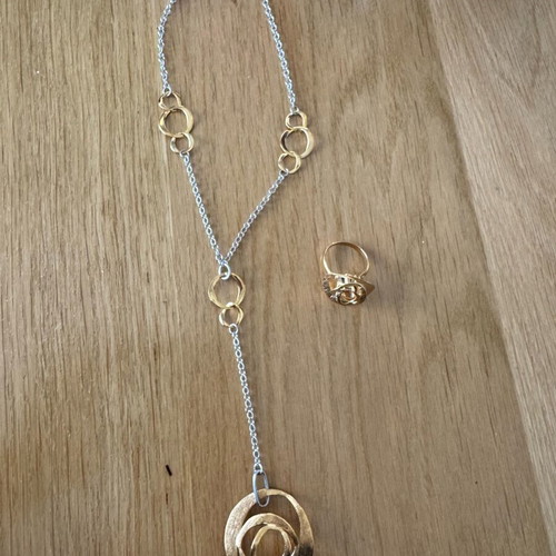 Izzi jewelry set in pure 925 silver like new