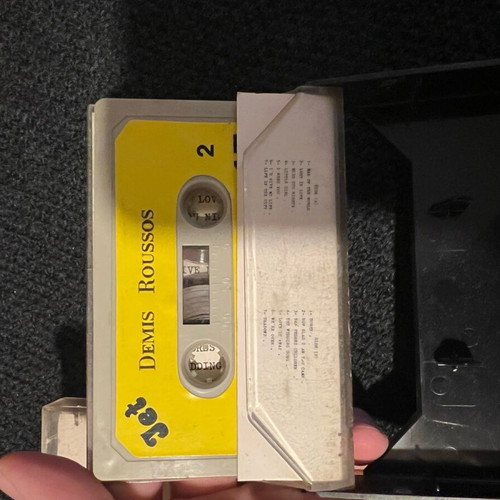 Demis Roussos and Jon Bon Jovi cassette tapes used