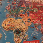 Magnetic map puzzle used