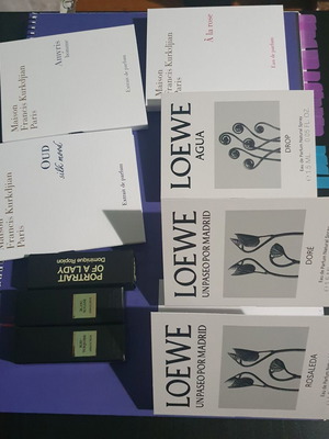 Perfume tester set Loewe Armani Prive Frederic Malle Maison Francis new