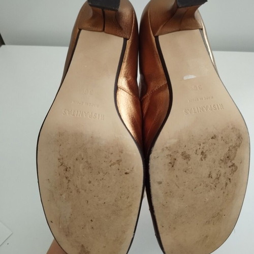 Hispanitas pumps size 36, like new, brown and gold