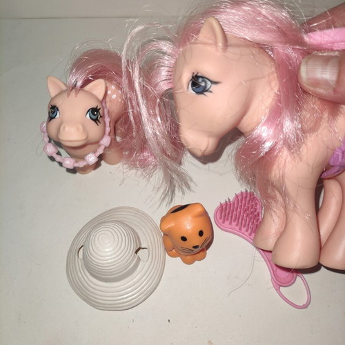 My Little Pony El Greco Rosalyn Mom, Baby and Accessories set, like new