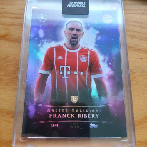 Topps Total Football Master Magicians Frank Ribery card like new, numbered 25