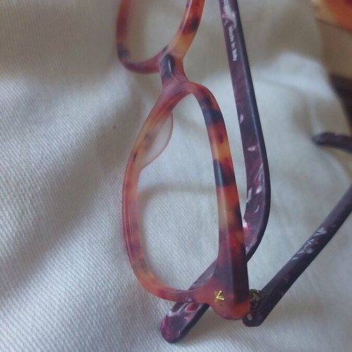 Vintage Optical Frame Tortoiseshell Brown Purple like new, size 50
