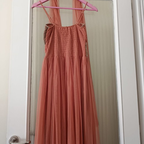 Dress long in earthy colors, like new, size S