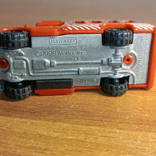 Matchbox 1998 Chevy Transport Bus used, Forest Fire Control