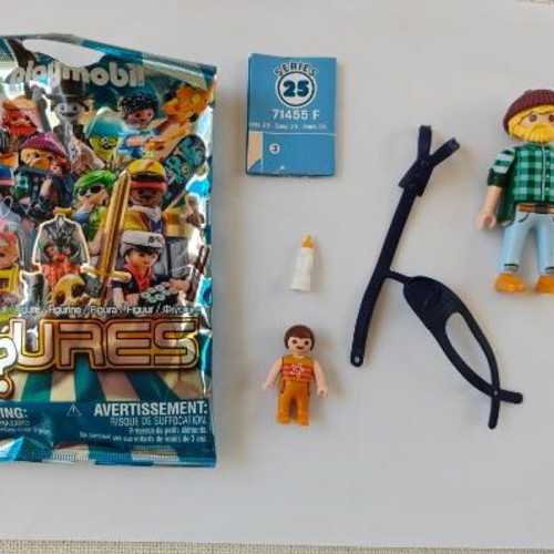 Playmobil 71455 Series 25 Dad with Baby and Carrier new