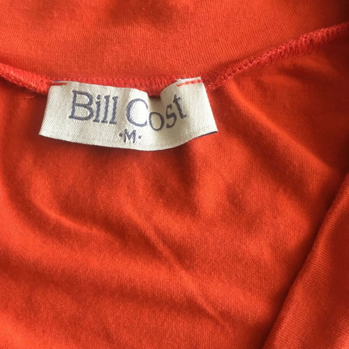 Bill Cost wrap blouse medium used, orange with belt