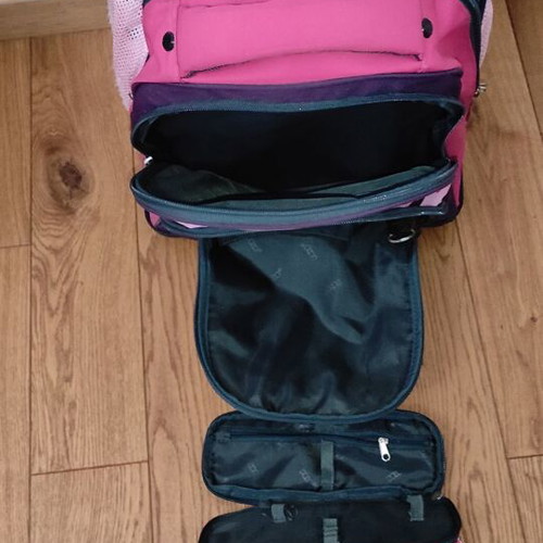 School trolley bag 30lt and Polo pencil case used, Belike Ballerinas design
