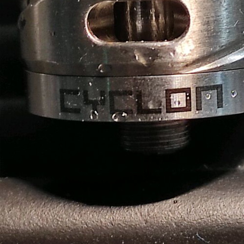 Cyclon RDA stainless steel by Fumytech used