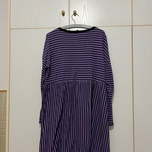 ASOS striped purple long-sleeve dress new, size 36/S to 38/M