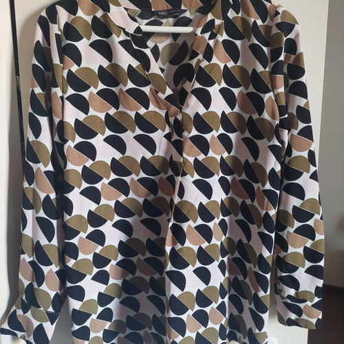 M&S Marks and Spencer women's blouse like new, multicolor, size S