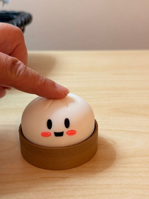 Squishy Dumpling Clicker 3D printed fidget toy made to order