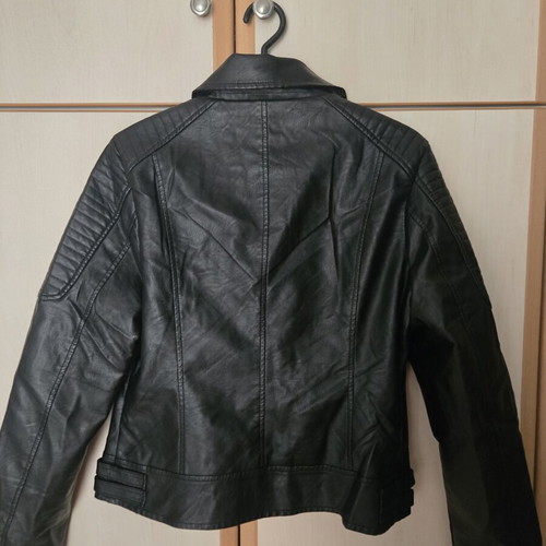 TechnoLeather Jacket medium new, black, lined inside
